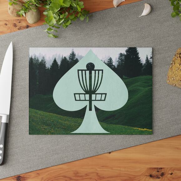Disc Golf Aces Glass Cutting Board Discgolf Discgolfer Gift - Picture 10 of 10